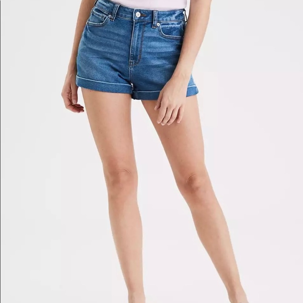 AE Stretch Denim Mom shorts
